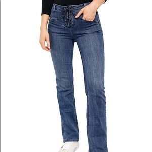 Eva Lace Up Bootcut jeans